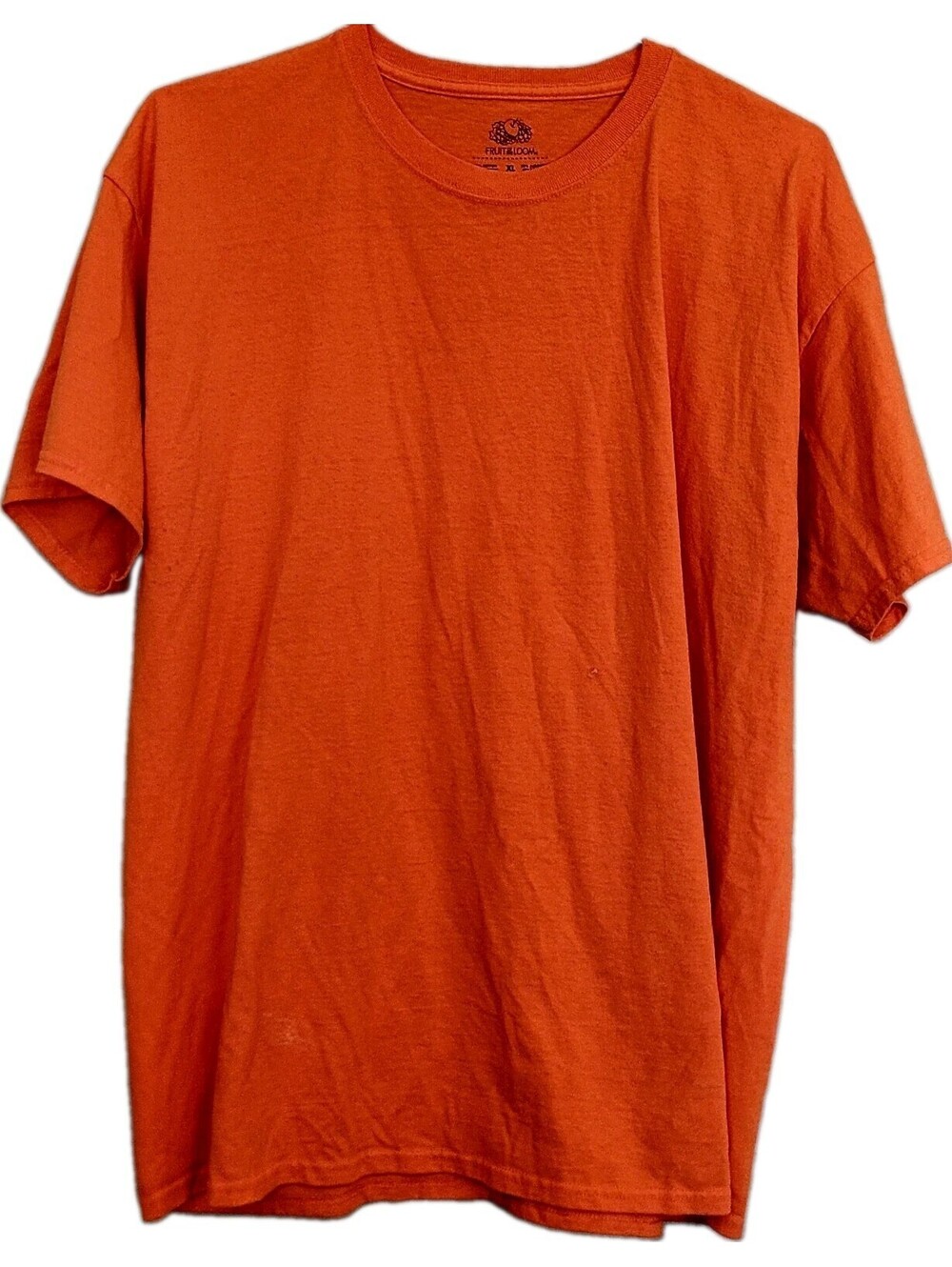 Fruit Loom XLG Orange cotton T shirt  Short Sleeve Men's Women's Unisex